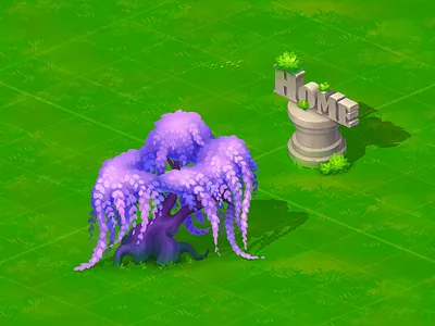 Objects for map 2d character design game icon illustration ui