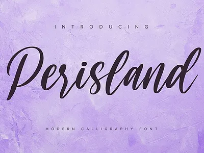 Perisland - Handwritten Font branding design font fonts graphic design logo logotype typography ui