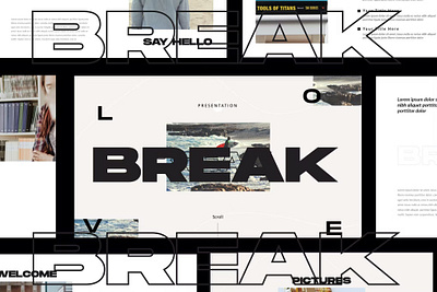 Free Break - Keynote Business Corporate brand designer brand guide brand identity branding design designposter graphic design illustration illustrator keynote keynote business marketing collateral motion graphics pitch powerpoint ppt sales sales deck ui vector