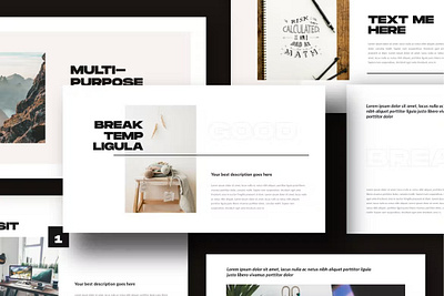 Free Break - Keynote Business Corporate brand designer brand guide branding corporate design designposter graphic design illustration illustrator keynote keynote business marketing collateral motion graphics pitch powerpoint ppt sales sales deck ui vector