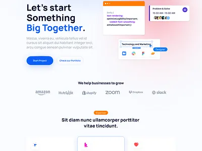 Landing Page autolayout design dribbble landing page page ui ux website