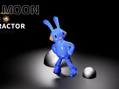 BLUE 3d design ip 兔子