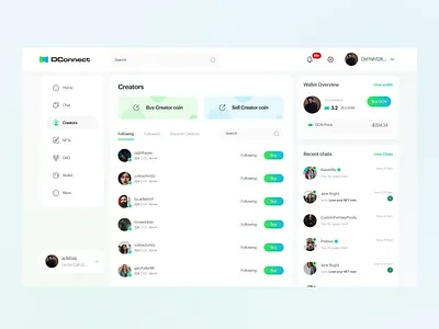 DConnect - Creators' page creator