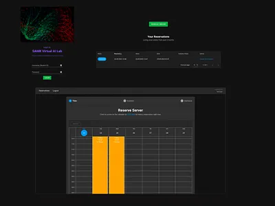Docker Server Reservation App docker server servers ui