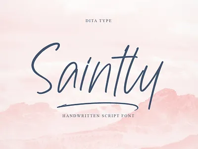 Saintley - Script Font branding design font fonts graphic design logo logotype typography ui