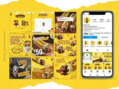 F&B @kebabasap ©desiy07 branding design instagram instagram feed photoshop