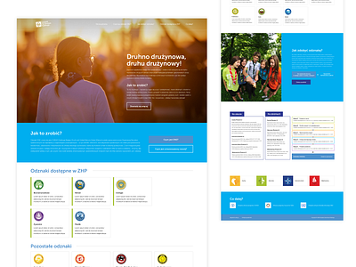 Yung Badge - Polish Scouting and Guiding Association Website design ui ux webdesign