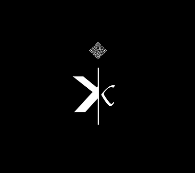 K Logo Design brand k logo qr