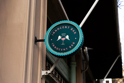 INNOCENT BAR || Logo for wine bar brand designer branding corporate identity graphic design logo logo design logo designer logo restaurant logo wine bar logotype logotype design restaurant branding wine bar wine bar branding