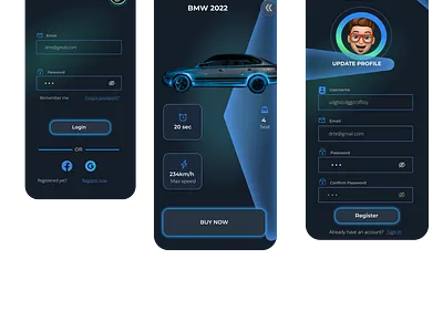 Car App app branding car app design graphic design mobile app mobile design ui ux