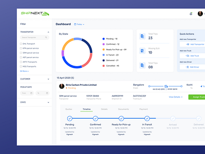 Tracking transportation clean ui driver location logistics minimal shipment shipping tracking transport web app