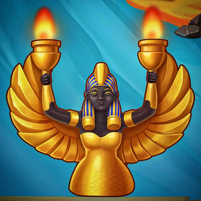 Egyptian 2d 3d art design games illustration