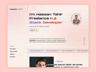 Portfolio Website Design animated design landing page personal website design portfolio website uiux trending uiux ux design web uiux