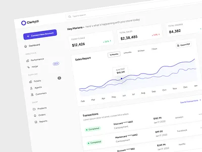 SaaS Web App Admin Panel admin panel analytics application dashboard design flat hero area hero section homepage interface panel report saas software startup ui ui kit web app website