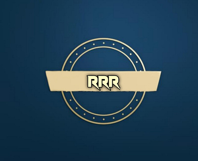 RRR 3d graphic design logo