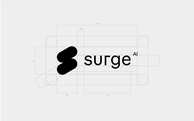 Surge AI | Visual identity | Logo design ai artificial intelligence branding design agency icon design lift agency logo design ui visual identity