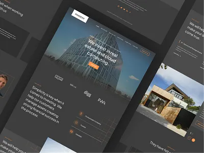Pandexx Homepage Design - Exploration agency cloud corporate crerative investment real estate ui ui design uiux ux design