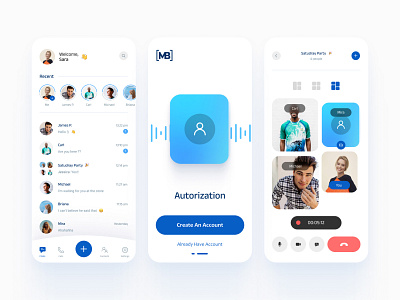 Messenger App app design figma messenger mobile social social app text app ui ux video chat