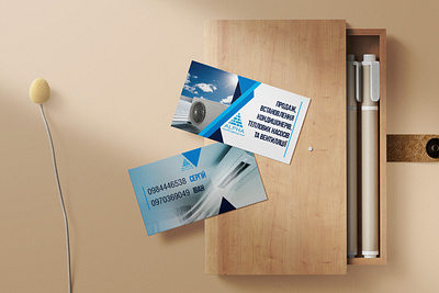Business card for the air conditioning store. Option №3. branding design graphic design illustration vector