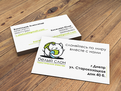 Business card for a travel agency. design graphic design illustration vector