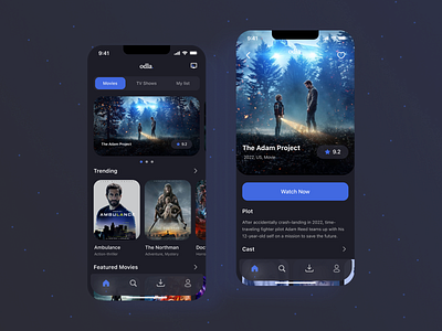 Movie App Design cinema conceptdesign design ios mobile disign movie movie app ui ux