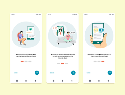 Onboarding Illustration - Telemedicine App design illustration illustration image image icon mobile onboarding ui ui design