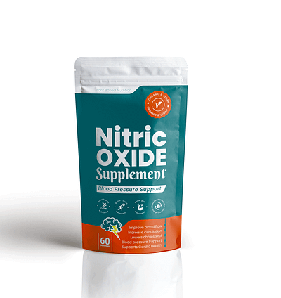 💪❤️ Nitric Oxide Supplement – Premium Stand-Up Pouch Design ❤️ branding circulationbooster ecofriendlypackaging enduranceboost fitnesssupplements graphic design hearthealth larginine lcitrulline loodpressuresupport nitricoxide performancenutrition premiumwellness preworkout scientificdesign standuppouch supplementpackaging wellnesspackaging