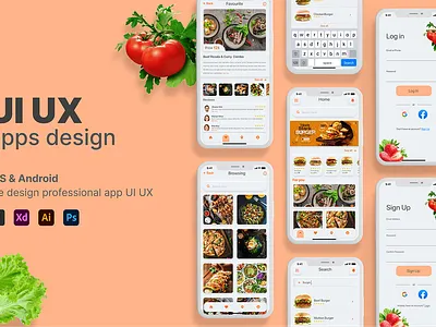 App design: IOS & Android App UI UX Design ui