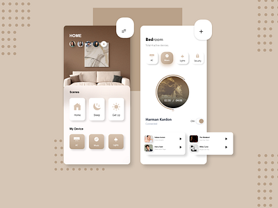 Smart Home Mobile App - UI Design app app design design figma mobile design smarthome ui uidesign ux