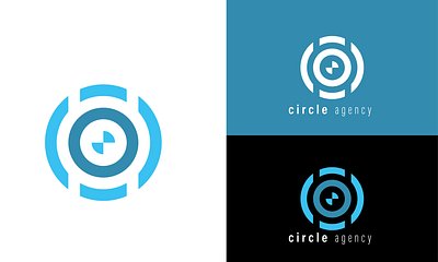 Circle agency logo branding design graphic design logo