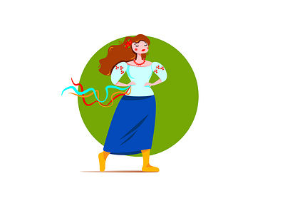 A Girl. design graphic design illustration vector