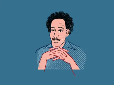 Joshua Thompson digital drawing editorial illustration joshua thompson pianist portrait sock joplin