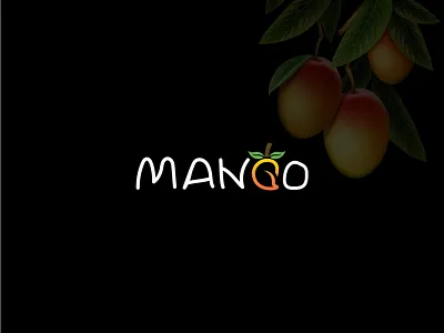 Mango wordmark logo (Fruits Logo) app loog branding business logo company logo creative logo design fruits logo gradient graphic design icon illustration logo logo ideas logofillx mango logo modern logo motion graphics professional logo typography ui