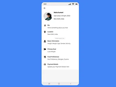 Daily Design #006 design profile page ui