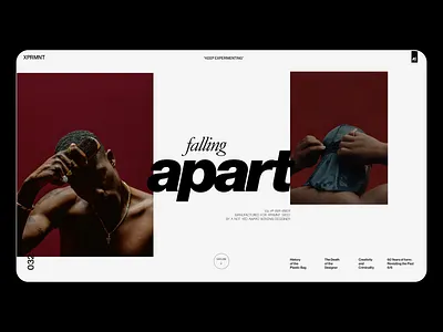 XPRMNT 032 brand strategy branding brutalism design drill graphic design landing page swiss ui ux web