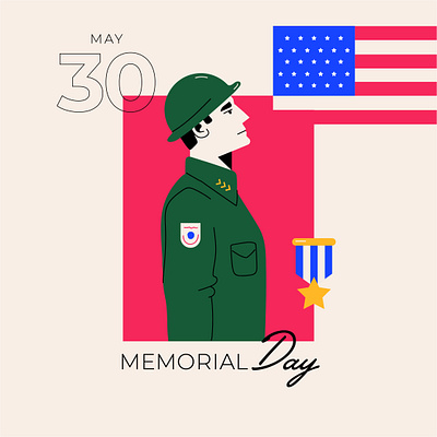 Nimblebot - Memorial Day Illustration design graphic design illustration