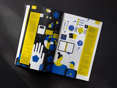 Family Support Resources Editorial Spread Illustration abstract blue celiac design editorial editorial illustrations educational flat geometric geometry health icon illustration infographic magazine pattern people shapes vector