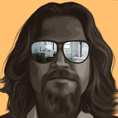 The Big Lebowski Wallpaper Design characterdesign design graphic design illustration wallpaper