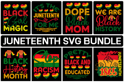 JUNETEENTH SVG BUNDLE 3d animation graphic design juneteenth svg bundle logo motion graphics ui