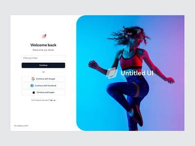 Log in page — Untitled UI clean ui figma form log in login minimal minimalism sign in sign up signin signup simple web design webflow welcome