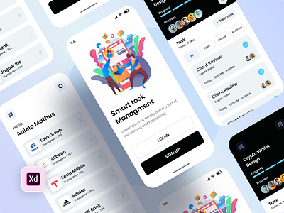 Project Management App app apps branding design graphic design illustration new app new apps newproject management online app popular apps project app project landing page project management project management app ui ui design ux website