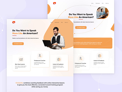 Chatterfox Website Redesign animation design figma homepage landing landing redesign ui ux web web design web redesign website website redesign
