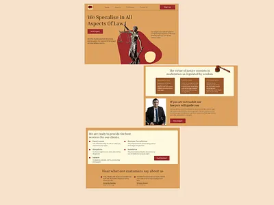 Law Firm Landing Page - Brown & Brown Consultations app branding design graphic design illustration logo typography ui ux vector web website