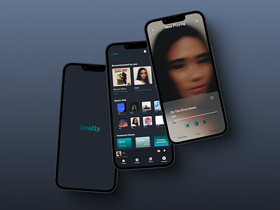 Beatly – Your Music, Your Vibe! app design beatly daily ui 009 dailyui dailyui009 design designinspiration dribbble mobile apps musicapp ui uidesign uiux ux uxdesign