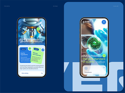 Next-Gen Pharma UI Mobile bento cleanui design innovation medical mobile design pharma ui uidesign uiux ux web webdesign website