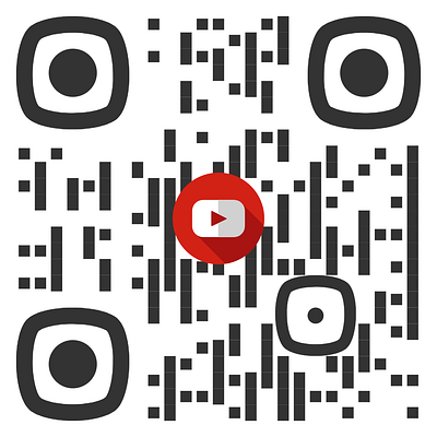 Social Media QR Code with a Logo #11 bar code