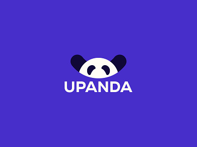 Panda, U + Panda creative logo design panda logo u unique design upanda