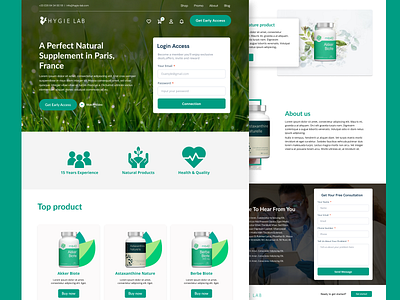 Nature Medicine website appointment booking booking doctor clinic doctor doctor appointment health health app healthcare hosital app hospital laboraory landing page medic medical medical app medicine patient supplement uiux web app