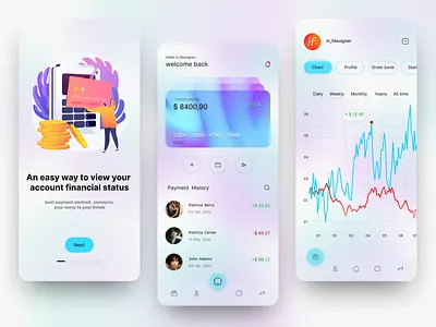 financial App 3d animation app branding design financial app graphic design illustration logo motion graphics ui uidesign uiux ux uxd uxdesign wallet web webdesign webdesigner