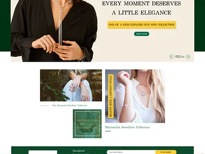 Jewelry Ecommerce Design Concept branding graphic design jewelry ecommerce design concept landing page logo ui